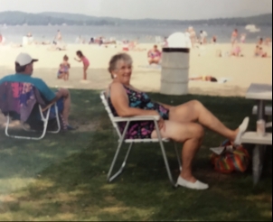 Mom at Weirs Beach